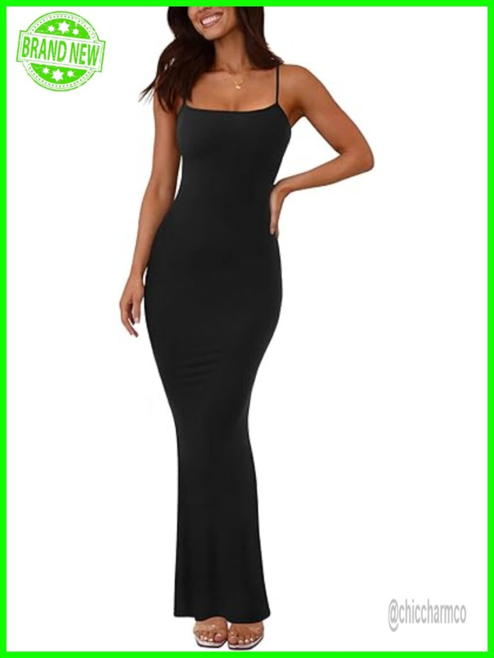 Basic Sexy Lounge Slip Long Dress Sleeveless Backless Ribbed Bodycon Maxi